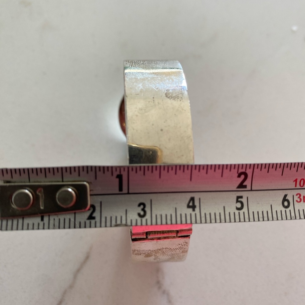 Heavy Silver Bangle - Picture 5 of 5